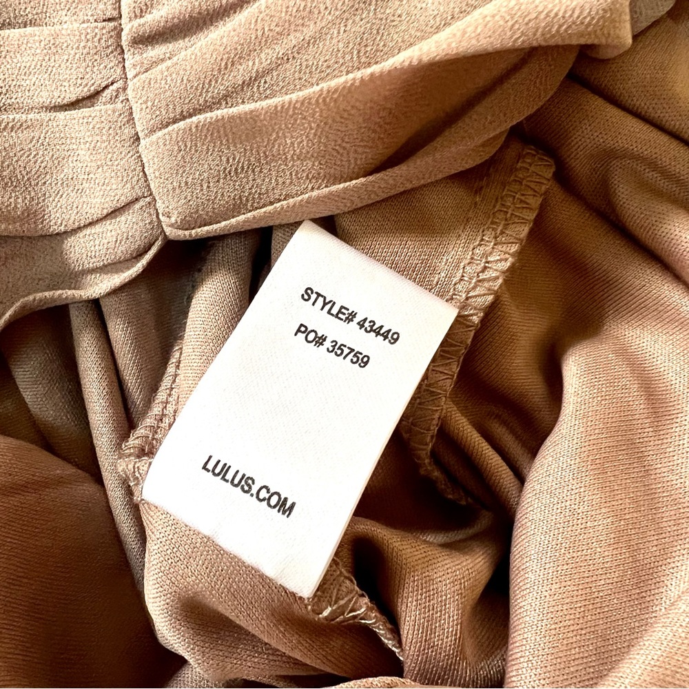 NWOT Lulus Heavenly Hues Taupe Maxi Dress - Picture 14 of 16